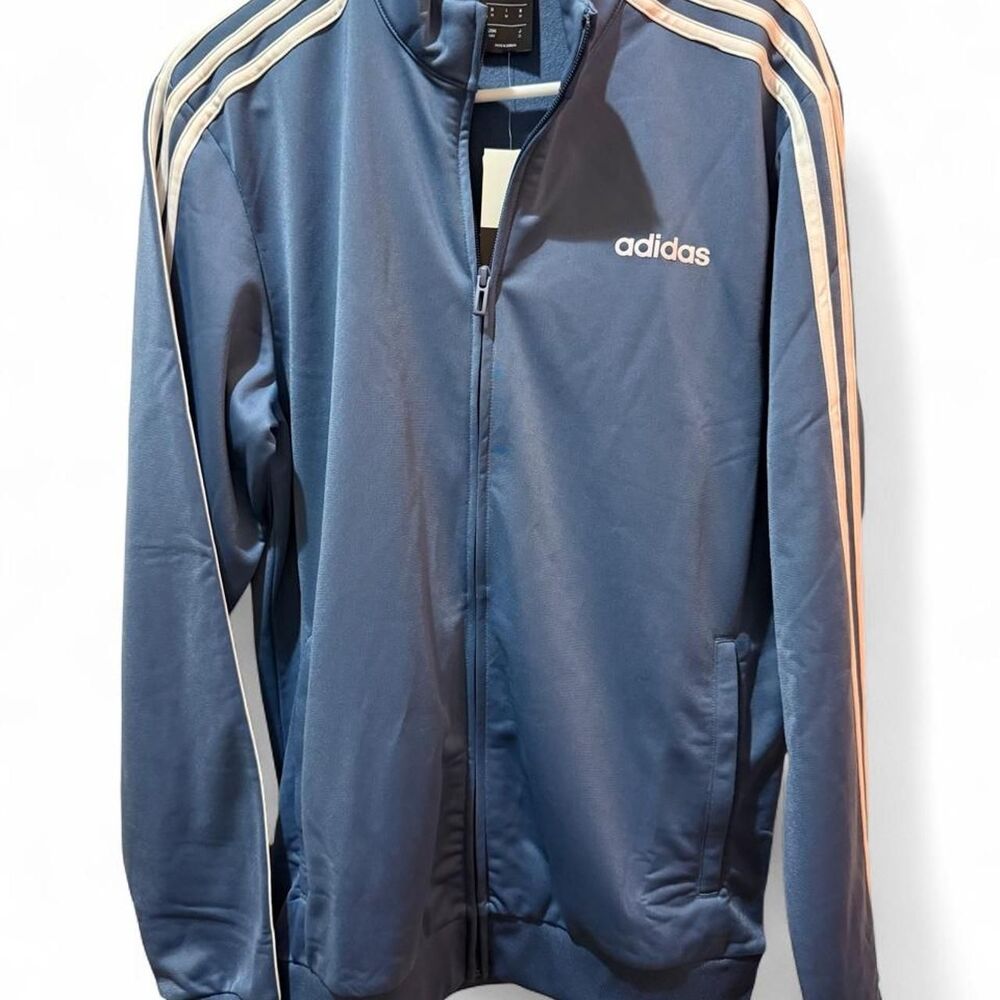 Adidas Men's Blue and Navy Jacket